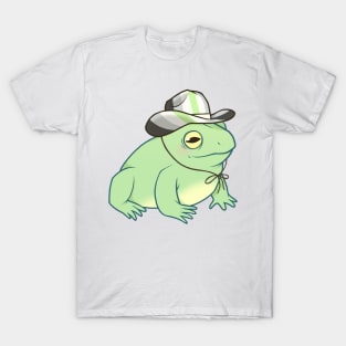 Agender Pride Cowboy Frog T-Shirt